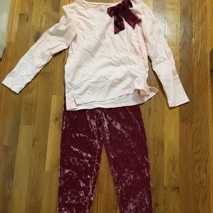Crewcuts leggings and matching shirt for girls